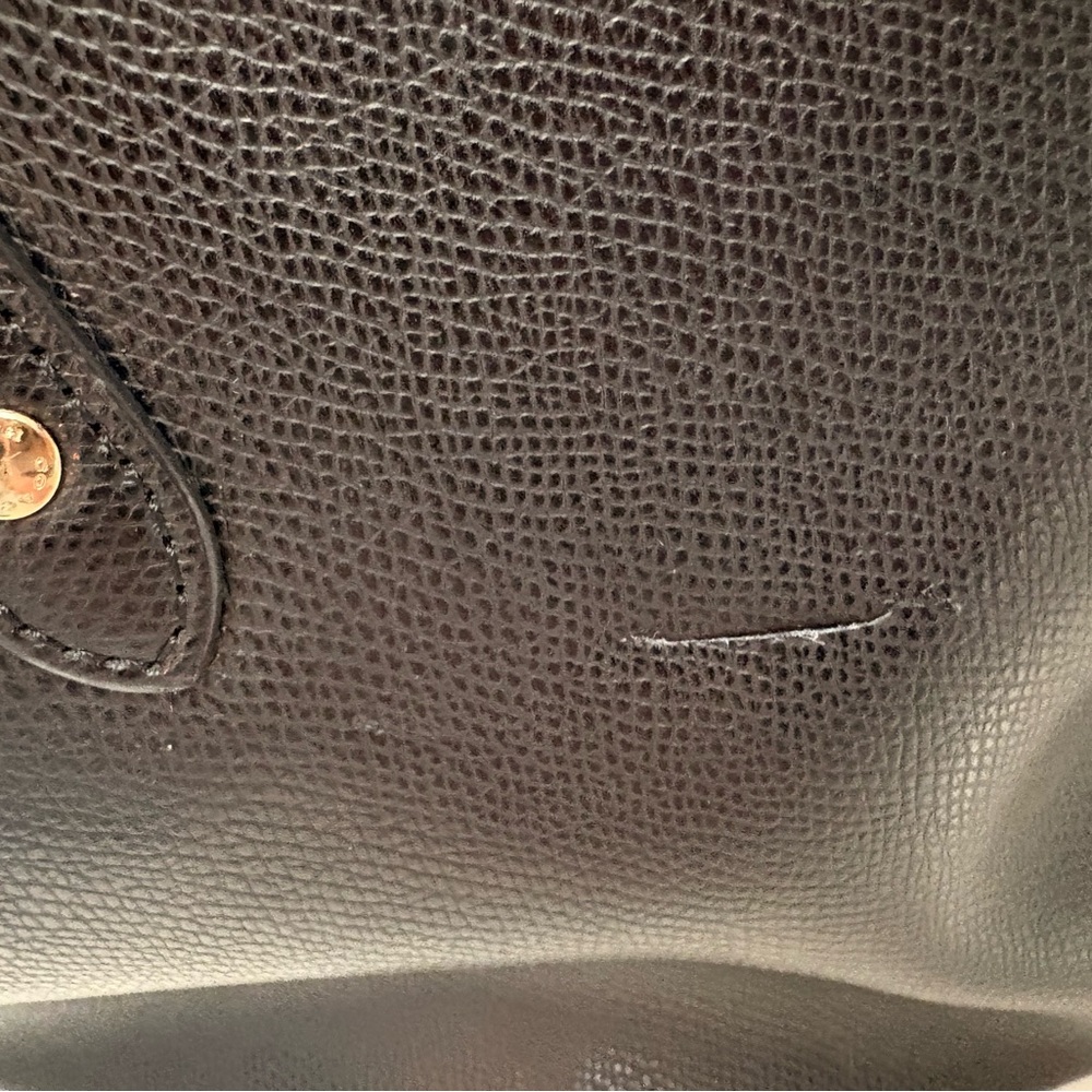 Coach Black Tote with Gold Accents - Picture 4 of 12
